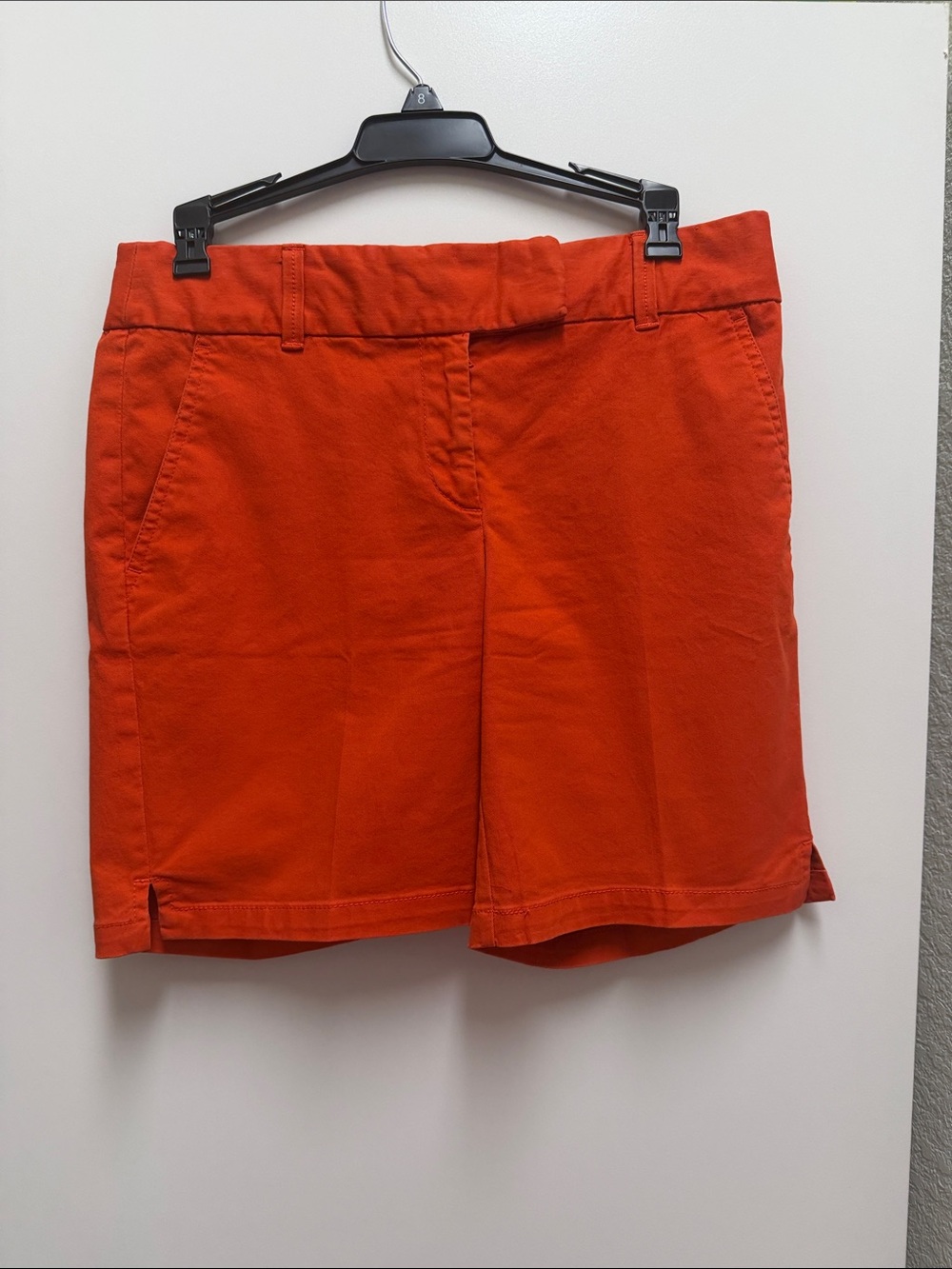 LOFT Bright Orange Tailored Bermuda Shorts